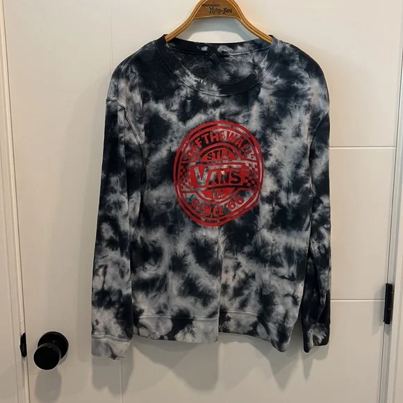 🇺🇸 Vans off the wall Tye dye sweater size small - Picture 3 of 10